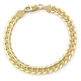 14k Yellow Gold 8.2mm Cuban Bracelet, 8.5"