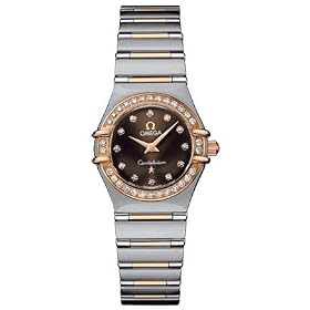 Omega Constellation Two Tone Diamond Quartz Mini Ladies Watch 1360.60