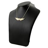 Hayley's Flying Heart Pave CZ Angel wing Necklace - Gold