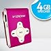 VAOS Mini Clip MP3-Player x-Sports 4GB 4 GB MP3-VS2000 pink