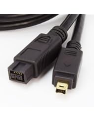 PC Accessory: CITIE Obliq - FireWire 800 to 400 9 to 4 pin Cable (9pin 4pin) 6FT , IEEE-1394B Firewire 800 9-pin/4-pin Cable 6 FT - MAC