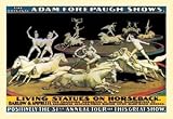 12 X 18 Stretched Canvas Poster Living Statues on Horseback: The Original Adam Forepaugh Shows