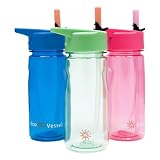 Eco Vessel Tritan Water Bottle with Flip Straw Top - 17 oz