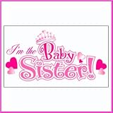 Im The Baby Sister Iron-On Decal