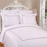 Bordeaux Duvet Cover Set in Taupe Size: King by
