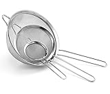 Cuisinart Set of 3 Fine Mesh Stainless Steel Strainers