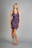 Sparkling Purple Cocktail Dresses by Alexia Admor