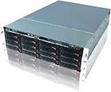 CybertronPC Magnum Series XV3081 3U Rackmount NAS Server, Dual Intel Xeon 5355 2.66GHz Quad Core Processors, 4GB DDR2 ECC Fully Buffered Memory, Sixteen 1TB SATA2 Hard Drives in a RAID 5 Array, 3Ware 955X16M 16 Port Hardware RAID Controller Card, Slim CD-RW/DVD Combo Drive, 16 Hot-swappable SATA Hard Drive Bays, 800w Redundant Power supply, Dual 10/100/1000 Gigabit Network, 1 Year parts & labor warranty.