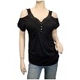 Plus size Drop Shoulder Top Black