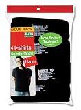 Mens Hanes Comfortsoft Dyed Crew 4 Pack - 2165BK