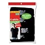 Mens Hanes Comfortsoft Dyed Crew 4 Pack - 2165BK