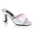 3 1/4 Inch Cute Womens Dress Shoes Two Toned Low Heel Shoes Square Heel Slide