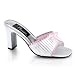 3 1/4 Inch Cute Womens Dress Shoes Two Toned Low Heel Shoes Square Heel Slide