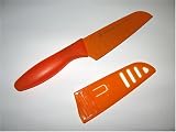 Silvermark Mini Orange Santoku Knife with Protective Sheath