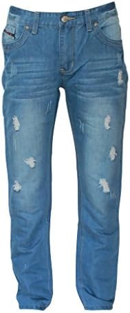 Evolution Division - Men's Light Blue Jeans (Waist 44) - Paris Style