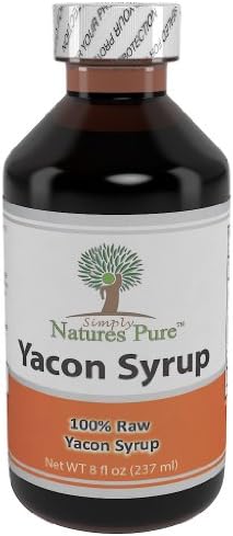 Yacon Syrup - Raw - Organic 100% Root syrup - Simply Natures Pure Weight Loss Management - Dr Recommended Ingredient! Natural Sweetner NO Preservatives NO Additives