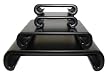 Black Wooden Scroll Stands - Set of 4, Chinese Ming Style