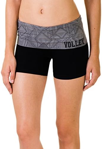 Activewear Apparel Tribal Foldover Shorts with 'Volley' on Hip