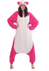 Magenta Panda Kigurumi - Adult Costume
