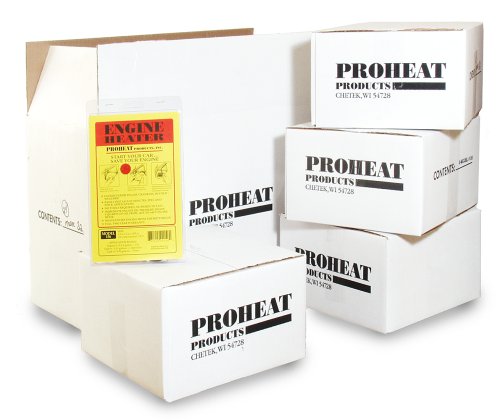 Case of 24 - Proheat Heavy Duty Fluid Reservoir Heater Model 1325-220 (500 Watts, 2.1 Amp, 220 Volts) Ideal for Oil Pans from 3 to 6 Gallons of Lube (12 to 25 Litres) and from 20 to 50 Gallons of Hydraulic Oil