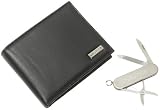 Nautica Men's Passcase with Pocket Knife, Black