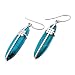 Sterling Silver Turquoise Earrings - Size: 33mm