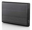 2,5" USB 2.0 Externes Geh�use aus Aluminium f�r SATA Festplatten Schwarz Festplattengeh�use ALU Design Top K�hlung der Festplatte