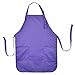 DALIX Apron Commercial Restaurant Home Bib Spun Poly Cotton Kitchen Aprons (2 Pockets) (1, Purple)