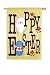 Hoppy Easter Regular Size Applique Flag