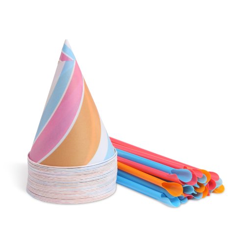 Cheap Back to Basics Snow Cone Cups and Straws, 25 count