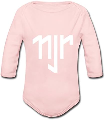 Vinne Neymar JR Long Sleeve Babysuit Organic Supersoft Infant Onesie Pink 12 months