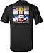 Gadsden and Culpeper Flags of Defiance T-Shirt Black - Med