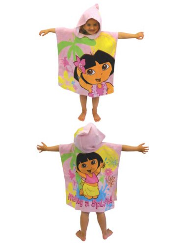 Dora the Explorer Poncho Hooded Towcho Towel