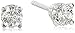 Amazon Collection 14k Gold Round-Cut Diamond Studs (1/4 cttw)