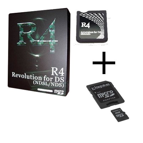 Kingston 2GB Micro SD Memory Card TF and R4 Adapter suitable for Nintendo DS Lite