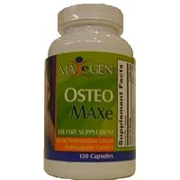 Money Back Guarantee - Osteomaxe Microcrystalline Hydroxyapatite (MCHC) with Vitamin D Bone Building Osteoporosis Support Supplement. Compare to Nature Made or Solaray.