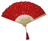 Lovely Battenburg Lace Fan in Assorted Colors