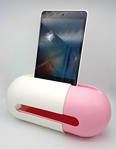 2016 New Ablue Capsule Cable Management Cable Organizer Cable Box Cable Storage Box Expandable (Supports 3 to 6 Multi sockets) Electrical Power Outlet Box with Cellular Phone / Tablet Stand - PINK