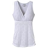 prAna Women's Mikayla Top (White Scroll, Small)