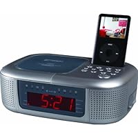 Emerson iC2196 CD Stereo Dual Alarm Clock Radio with Recharging Dock for iPod / iPhone