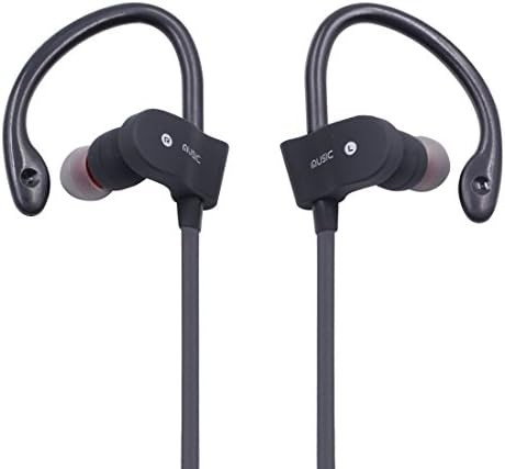 HAOGOODS Sport bluetooth V4.1 headphones, IPX4 Sweatproof, Noise Cancelling Design with Mic (black)
