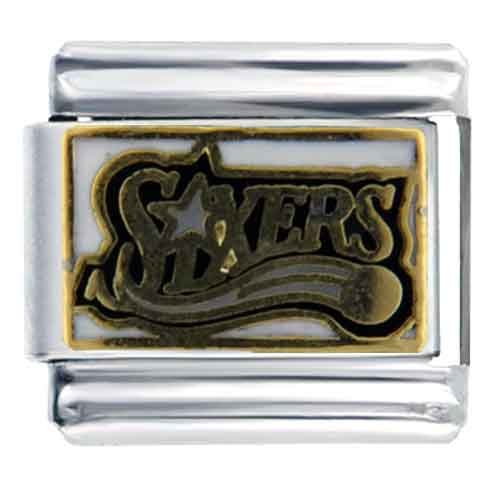 Nba Philadelphia 76ers Licensed Sports Italian Charms Bracelet Link