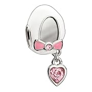 Authentic Chamilia Charm Baby Shoe Light Rose 2083-0045 (RETIRED)