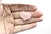 Rose Quartz Heart Pendant Charms for Necklace Earring Jewelry Making. Natural Love Stone Healing Crystal Bead