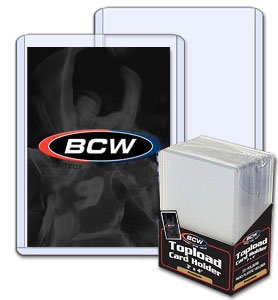 25 Pack - BCW Premium (or Ultra Pro) 3 X 4 Top Loader Card Holder for Baseball and other Trading Cards! (Regular Thickness)
