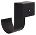 MIDE Products 235B-2 6-Inch Long Aluminum Pool Accessory Hooks, Fits 1-3/4-Inch to 2-1/8-Inch Wide Fences, Black
