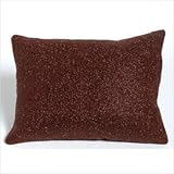 Bacati Brown/Mocha Beaded Decorative Throw Pillow