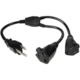 Cables Unlimited PWR-PSLIB-2 Outlet Xtender Power Cord Splitter