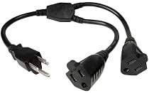 Cables Unlimited 1-Feet Outlet Xtender Power Cord Splitter