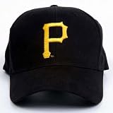 New Pittsburgh Pirates MLB Adjustable Classic Hat - (2 Colors Available), Black / Red
